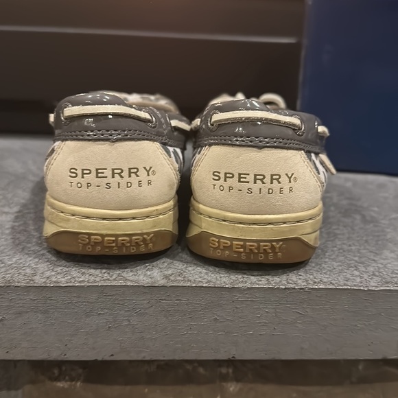 Sherry Top-Sider Angelfish Grey Blue Leo Animal Leopard Print - Picture 3 of 8